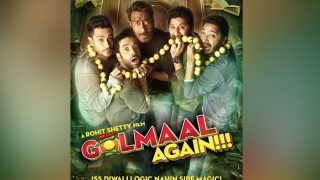 Ajay Devgn And His Gang Are Scared To Death In The New Poster Of Golmaal Again Ajay Devgn And His Gang Are Scared To Death In The New Poster Of Golmaal Again