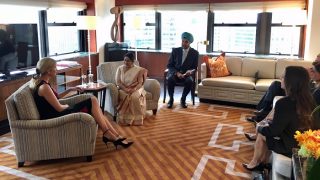 Ivanka Trump Meets Sushma Swaraj at UNGA Session, Discusses Women Entrepreneurship Ivanka Trump Meets Sushma Swaraj at UNGA Session, Discusses Women Entrepreneurship