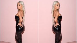 Kim Kardashian Flaunts Platinum Blonde Hair at New York Fashion Week 2017 Kim Kardashian Flaunts Platinum Blonde Hair at New York Fashion Week 2017
