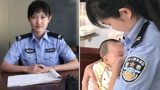 Chinese Policewoman Breastfeeding Suspect's Baby Wins The Internet's Love (See Pictures) Chinese Policewoman Breastfeeding Suspect's Baby Wins The Internet's Love (See Pictures)