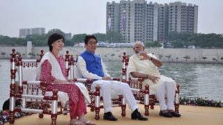 PM Narendra Modi, Shinzo Abe to Lay Foundation Stone For Bullet Train; Focus on Bolstering Bilateral Ties PM Narendra Modi, Shinzo Abe to Lay Foundation Stone For Bullet Train; Focus on Bolstering Bilateral Ties