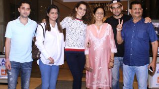 Kangana Ranaut Celebrates Simran's Success With Family Over A Dinner Outing-View Pics Kangana Ranaut Celebrates Simran's Success With Family Over A Dinner Outing-View Pics