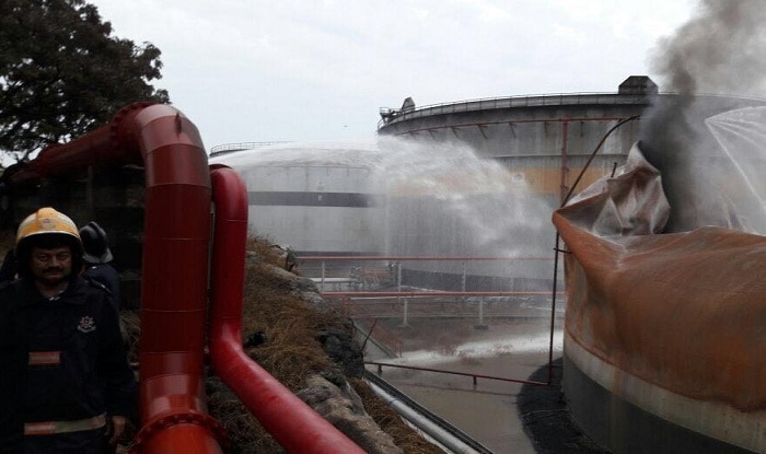 Major Fire Breaks Out In Fuel Tank Farm On Butcher Island Major Fire Breaks Out In Fuel Tank Farm On Butcher Island