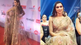 Deepika Padukone Attends the Marathi Jio Filmfare Awards Wearing A Gorgeous Embroidered Saree Deepika Padukone Attends the Marathi Jio Filmfare Awards Wearing A Gorgeous Embroidered Saree