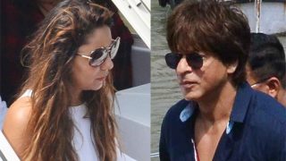 Shah Rukh Khan Takes His Lady Love, Gauri Khan, On A Special Dinner Date In The City - View Pics Shah Rukh Khan Takes His Lady Love, Gauri Khan, On A Special Dinner Date In The City - View Pics