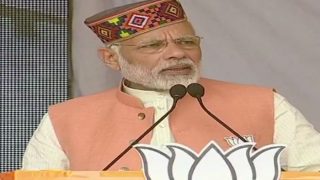 Narendra Modi Hits Out at Congress in Una, Says it is a One-sided Contest in Himachal Pradesh Narendra Modi Hits Out at Congress in Una, Says it is a One-sided Contest in Himachal Pradesh