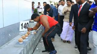 Kerala Man Enters Guinness World Records By Breaking 122 Coconuts in a Minute (Video)