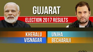 Kheralu, Unjha, Visnagar, Becharaji Election 2017 Results Live News Updates: Counting For Vidhan Sabha Seats in Gujarat Underway Kheralu, Unjha, Visnagar, Becharaji Election 2017 Results Live News Updates: Counting For Vidhan Sabha Seats in Gujarat Underway