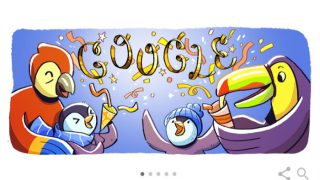 December Global Festivities: Google Doodle Celebrates New Year's Eve 2017 With Penguins And Parrots