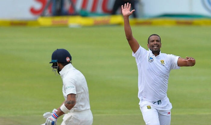 Vernon Philander reacts after dismissing Virat Kohli on day four of the first Test between South Africa and India | Getty Images
