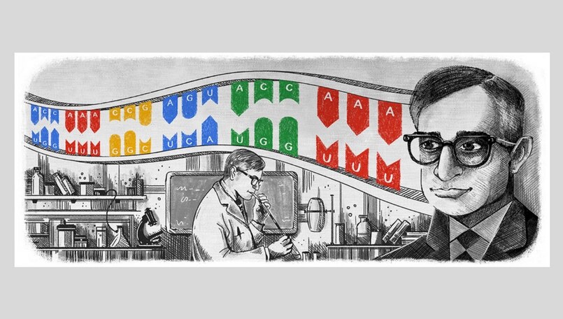 Har Gobind Khorana: Google celebrates 96th birthday 