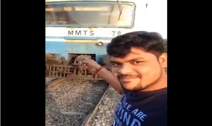 Hyd Man Attempts Selfie With Running Train, Gets Hit Hyd Man Attempts Selfie With Running Train, Gets Hit