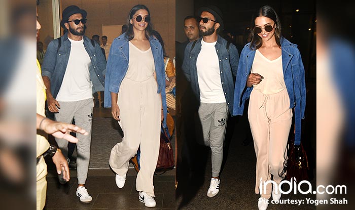 Deepika Padukone And Ranveer Singh Return From Maldives - View Pics