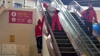 Winter Olympics PyeongChang 2018: Swiss Freestyle Skier Fabian Bösch Climbs an Escalator Literally, Viral Video Leaves Netizens in Awe Winter Olympics PyeongChang 2018: Swiss Freestyle Skier Fabian Bösch Climbs an Escalator Literally, Viral Video Leaves Netizens in Awe