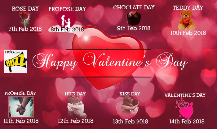 Valentine Week 2018: Rose Day, Propose Day, Kiss Day, Chocolate Day and List of Days to Celebrate Until Valentine’s Day