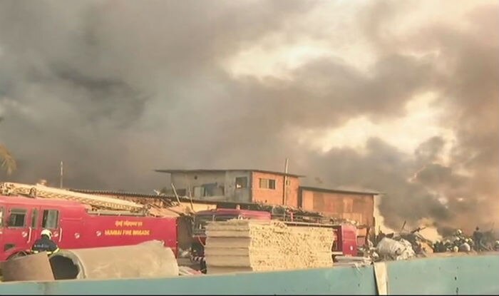Fire in shop near Maya Hotel in Mumbai.