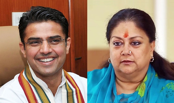 Rajasthan Congress President Sachin Pilot and Chief Minister Vasundhara Raje