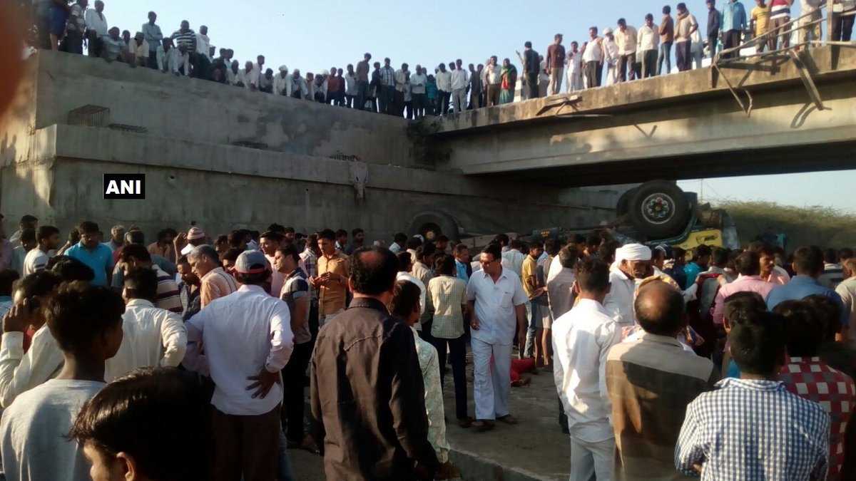 Gujarat: At least 20 killed after truck falls into drain in Bhavnagar