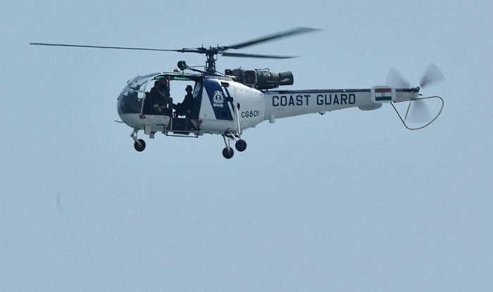 Indian Coast Guard helicopter crashes in Maharashtra's Raigad, pilot injured