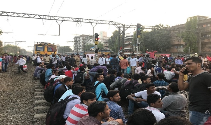 Mumbai train services hit as students block railway tracks, demand jobs Mumbai train services hit as students block railway tracks, demand jobs