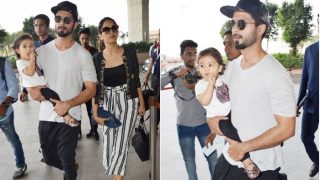 Shahid Kapoor Leaves For A Family Vacay With Mira And Misha And We Love How He Cannot Take His Eyes Off His Little One (PICS) Shahid Kapoor Leaves For A Family Vacay With Mira And Misha And We Love How He Cannot Take His Eyes Off His Little One (PICS)