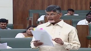 TDP-NDA Split: Chandrababu Naidu Hits Back at Amit Shah, Says BJP Spreading Lies About Andhra Pradesh Govt TDP-NDA Split: Chandrababu Naidu Hits Back at Amit Shah, Says BJP Spreading Lies About Andhra Pradesh Govt