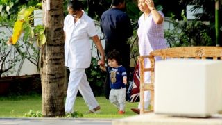 Taimur Ali Khan's Face Brightens Up Like The Summer Sun When He Sees The Pool - View Pics Taimur Ali Khan's Face Brightens Up Like The Summer Sun When He Sees The Pool - View Pics