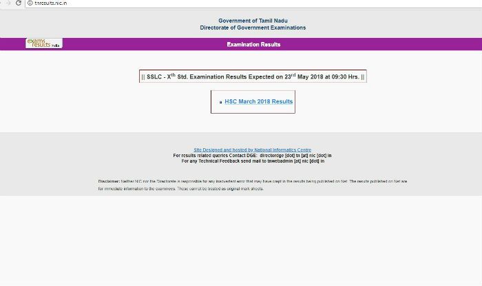 Tamil Nadu 10th result 2018 declared, here's direct link to check