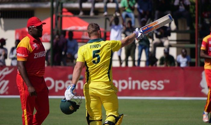 Finch surpassed his highest T20I score in the series. (Cricket Australia) 