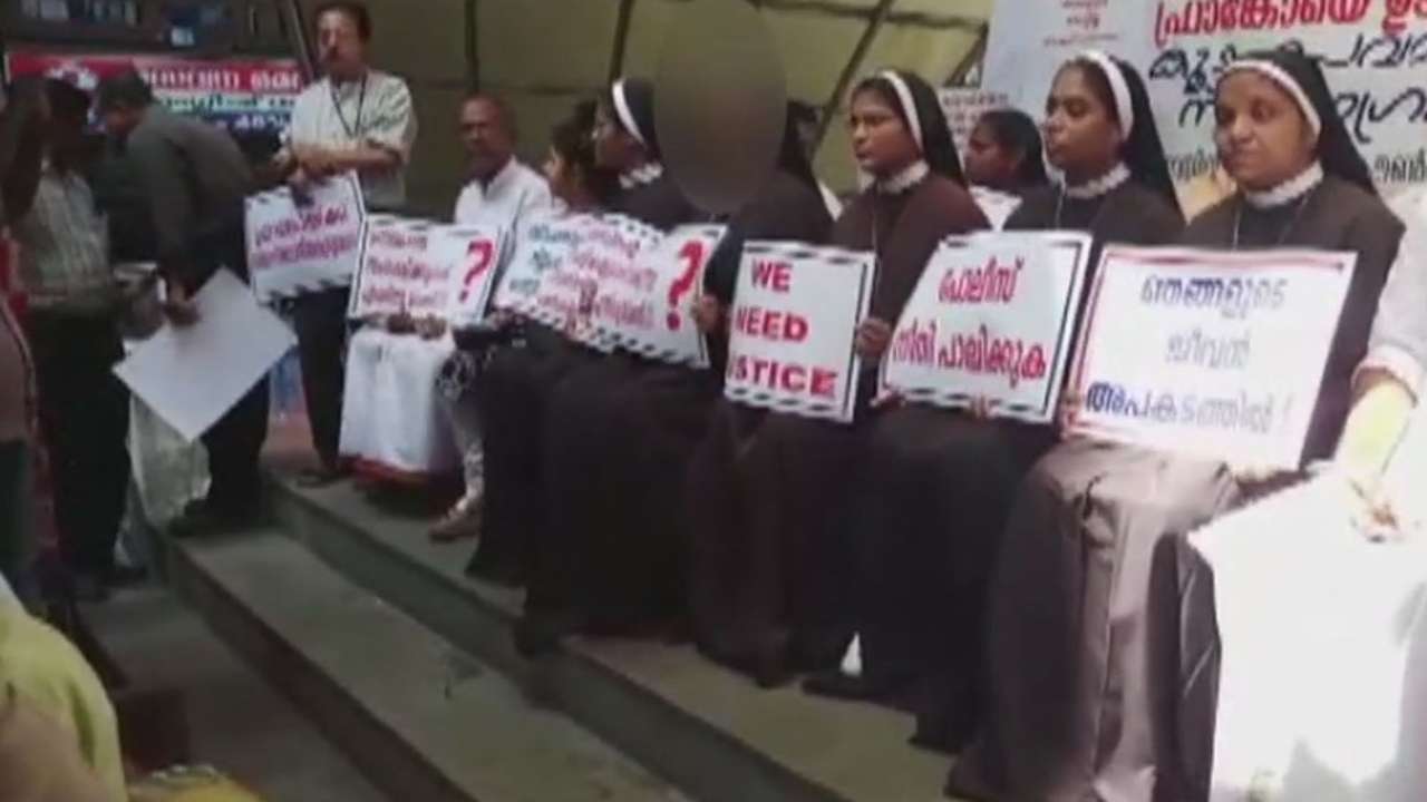 Kerala: Nuns stage sit-in protest demanding Bishop Mulakkal’s arrest