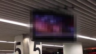 OMG! Porn on TV at Lisbon Airport leaves passengers shocked! (Watch video)