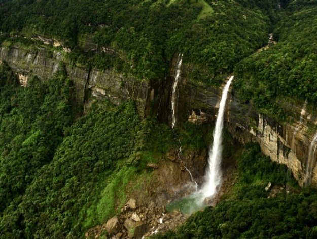 Nohkalikai Falls in Cherrapunji