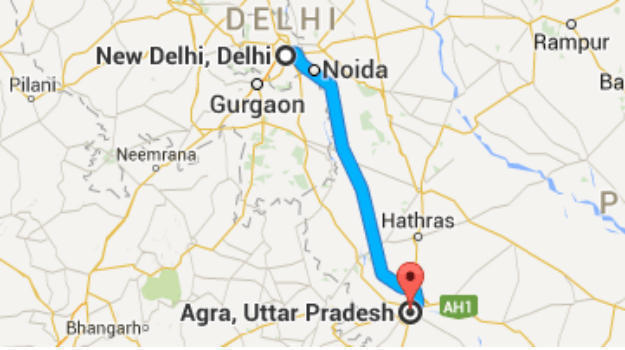 Delhi To Agra 