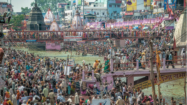 Image result for india crowded pilgrimage