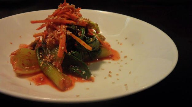 Baby Bok Choy Kimch Salad