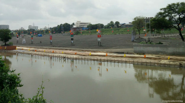 One of the ghat areas near Tapovan in Nashikimmaculately clean before the devotees arrive!