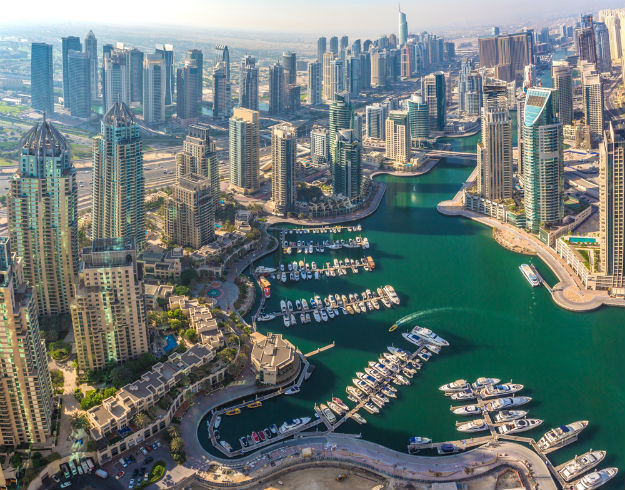 Modern buildings in Dubai Marina-shutterstock_229316326