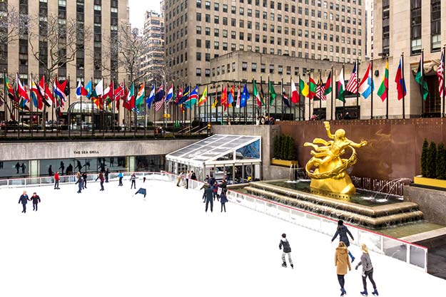 Ice ring at Rockefeller Center