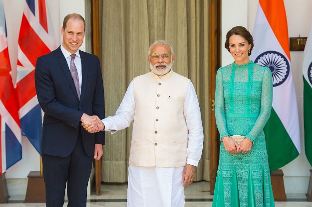 PM Modi with royal couple