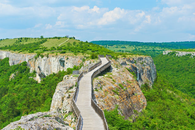 Bridge nearby medieval fortress Ovech in Provadia Bulgaria