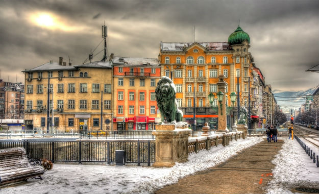 A day during winter in Bulgaria