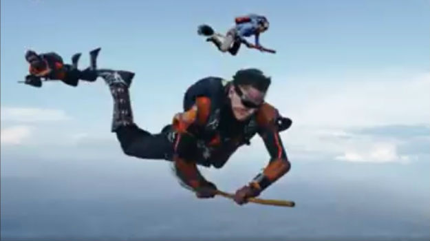 Just When You Thought Harry Potter Was Sci Fi This Is What Skydivers Do India Com