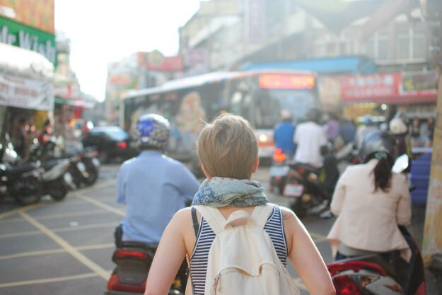Solo backpacker