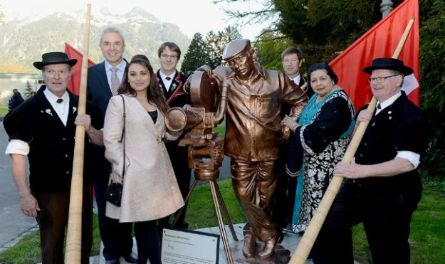 yash chopra statue switzerland