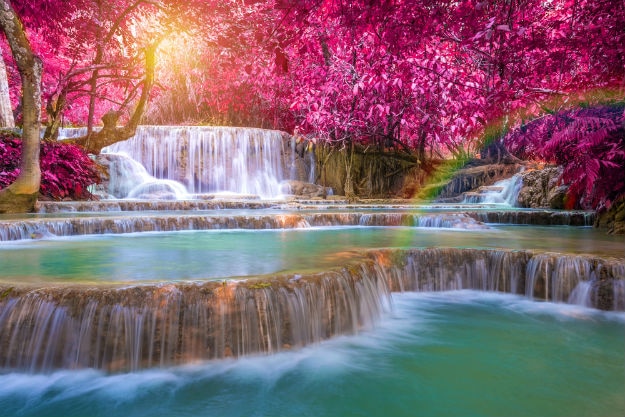 Kuang Si Waterfalls at Luang prabang