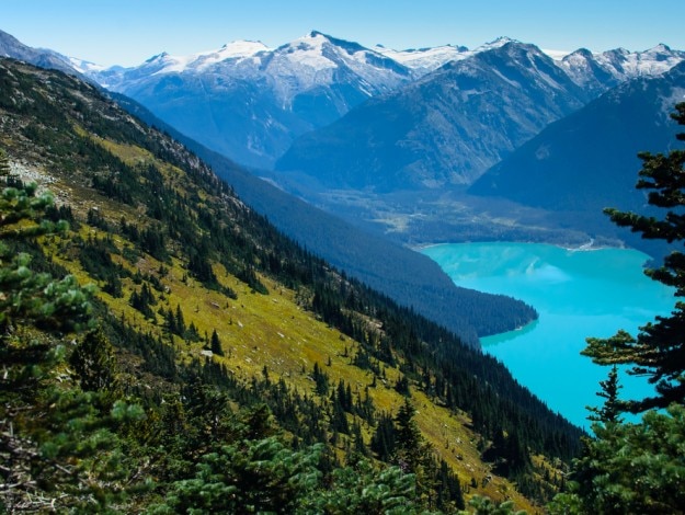 Mountain Turquoise Lake in Canada Cheakamus Lake