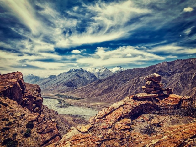 of Spiti valley in Himalayas.