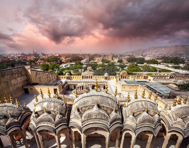 View to Old Jaipur city sight