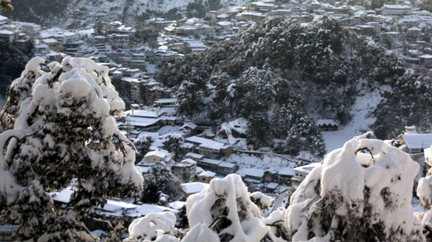 Snow in Mussoorie