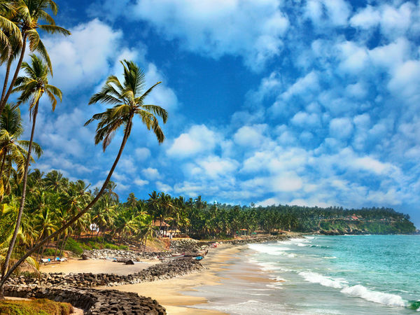Varkala beach in Kerala